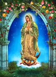 Matka Boża z Guadalupe - OBRAZ NA TEKTURZE 20x30 cm